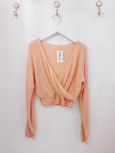 Load image into Gallery viewer, Wrap Front Peachy Keen Sweater