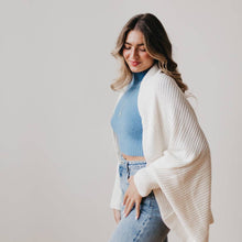 Load image into Gallery viewer, Shrug It Off Soft Knit Cardigan: White