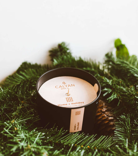 Home + Holiday Matte Black Tumbler Candle