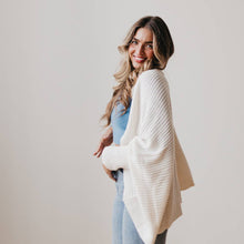 Load image into Gallery viewer, Shrug It Off Soft Knit Cardigan: White