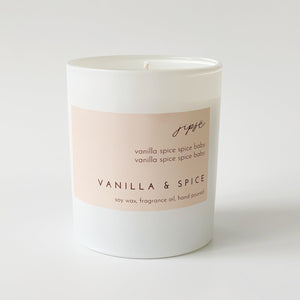 VANILLA & SPICE Hand-poured Candle