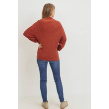 Load image into Gallery viewer, Rust Mock Neck Sweater