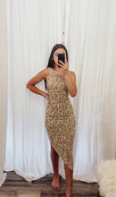 Load image into Gallery viewer, Cappuccino One Shoulder MIDI Dress