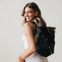Load image into Gallery viewer, Ryanne Roped Backpack // BLACK