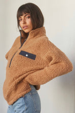 Load image into Gallery viewer, Teddy Quarter Zip Sherpa