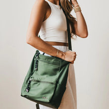 Load image into Gallery viewer, Ryanne Roped Backpack // OLIVE
