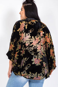 FINAL SALE - Floral Velvet Kimono // Beauties