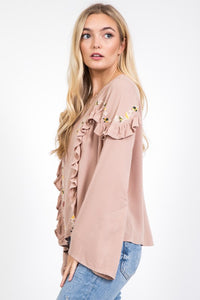 Willow Ruffle Bell Sleeve Top