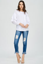 Load image into Gallery viewer, FINAL SALE - Ruffle Sleeve Pocket Top