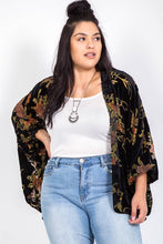 Load image into Gallery viewer, FINAL SALE - Floral Velvet Kimono // Beauties