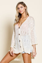 Load image into Gallery viewer, Slouchy Cream Knit Cardi