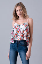 Load image into Gallery viewer, FINAL SALE -Tiered Floral Cami Top