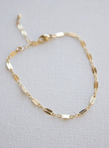 Delicate Gold Filled Dapper Chain Bracelet