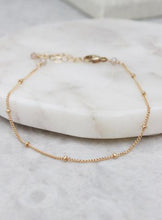 Load image into Gallery viewer, Petite Gold Filled Ball Chain Bracelet