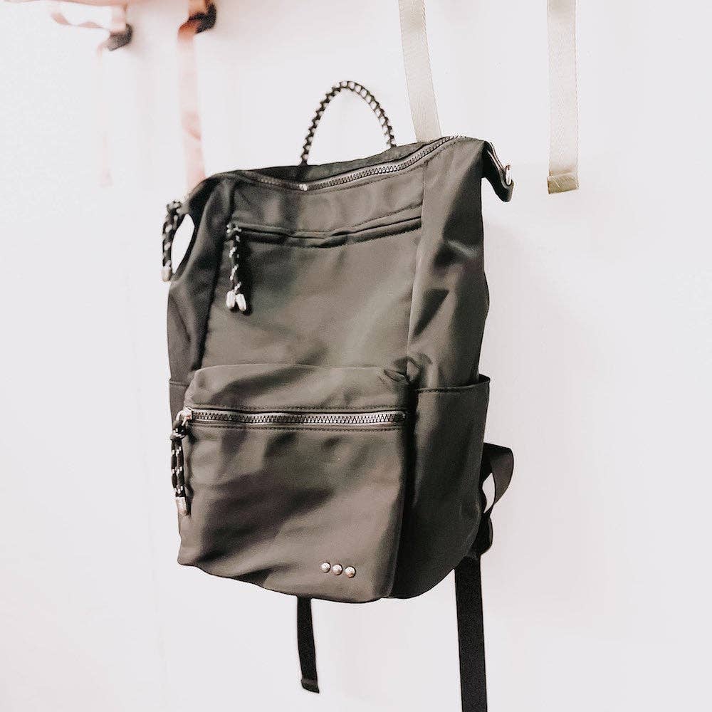 Ryanne Roped Backpack // BLACK