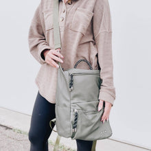 Load image into Gallery viewer, Ryanne Roped Backpack // OLIVE