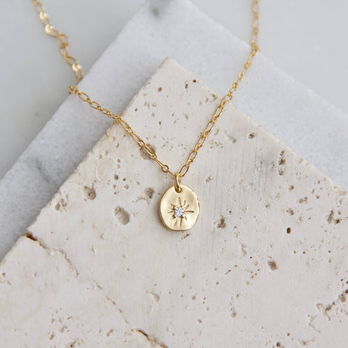 Oval Star Necklace