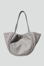 Load image into Gallery viewer, Arlette Trapeze Gathered Tote