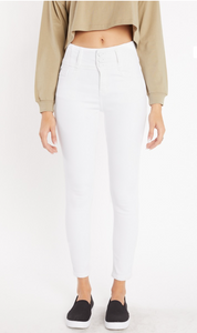 JENNA. White High Rise Denim