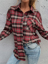 Load image into Gallery viewer, Plaid Button Up Flannel
