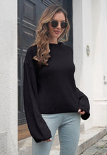 Load image into Gallery viewer, High Neck Oversized Knit Sweater