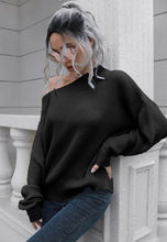 Load image into Gallery viewer, Off-Shoulder Knit Sweater