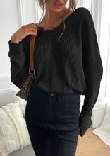 Load image into Gallery viewer, Lace Trim Classic Sweater