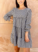 Load image into Gallery viewer, Gingham Tiered Dress