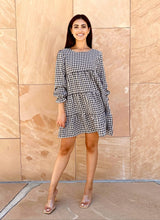 Load image into Gallery viewer, Gingham Tiered Dress