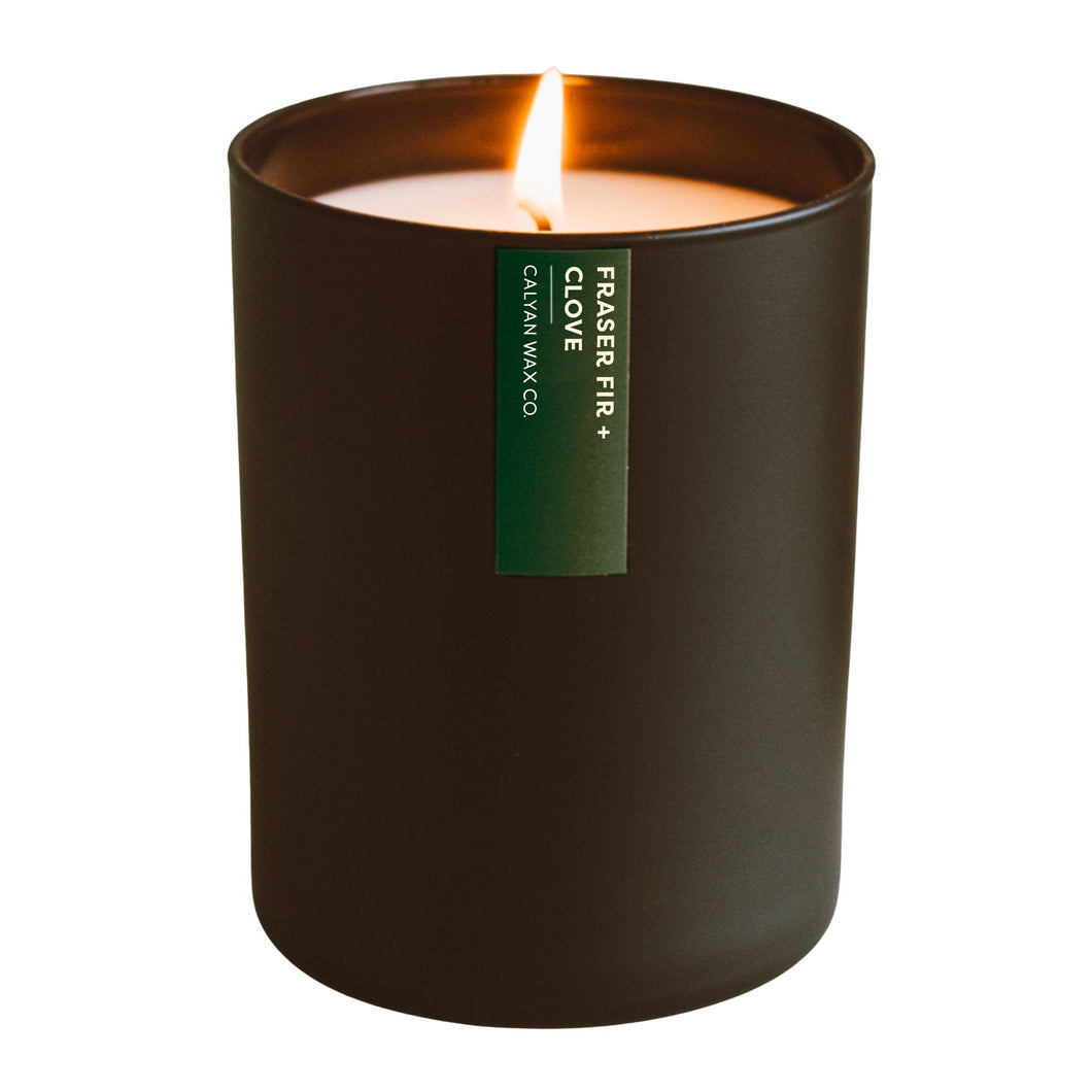 Fraser Fir + Clove Matte Black Tumbler Soy Candle | Limited Release