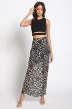 Load image into Gallery viewer, Leopard Maxi Skirt