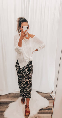 Leopard Maxi Skirt