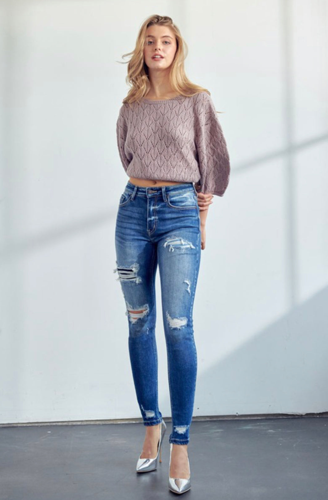Jerika Mid-High Rise Super Skinny Jeans