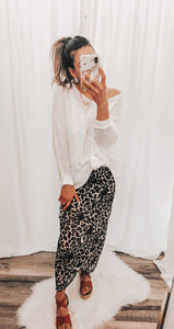 Leopard Maxi Skirt