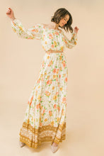 Load image into Gallery viewer, FINAL SALE - Boho Floral Woven Maxi Skirt