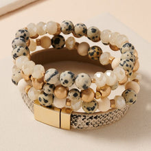 Load image into Gallery viewer, Stone Beads Bracelet Set