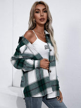 Load image into Gallery viewer, Wide Plaid Print Shacket