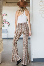 Load image into Gallery viewer, Snake Print Flared YOGIS // Beauties Pant