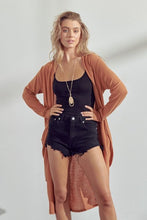 Load image into Gallery viewer, Softee Duster Cardi - Camel