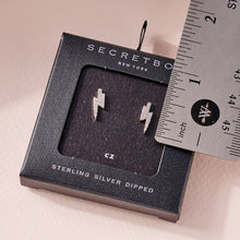 Load image into Gallery viewer, Thunder CZ Gold Dip Earrings