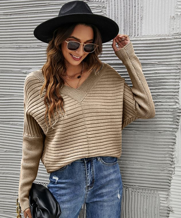 Ribbed Sweater - Beige